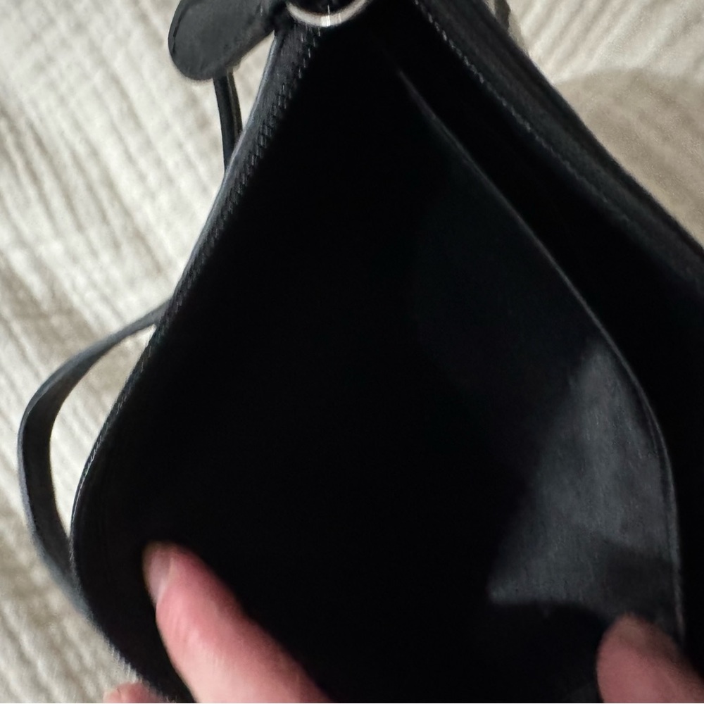 Coach Black and Gray Signature Jacquard Shoulder Bag - Picture 4 of 5